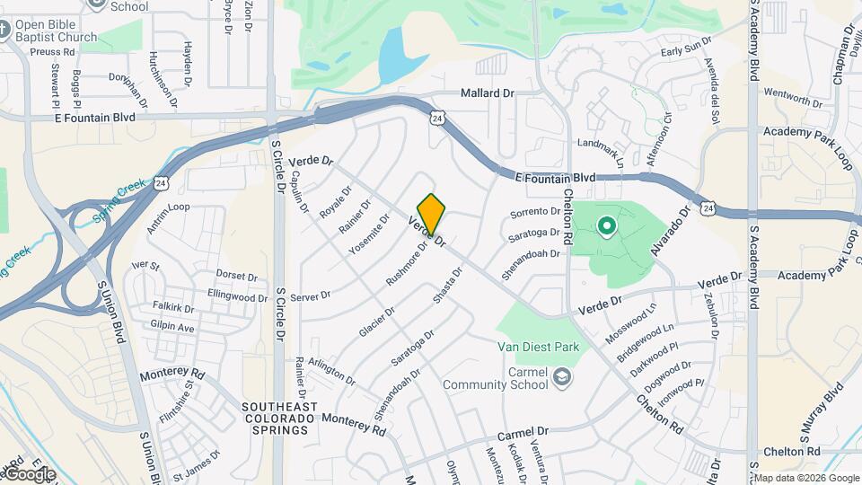 1303 Rushmore Dr Map and Location Details