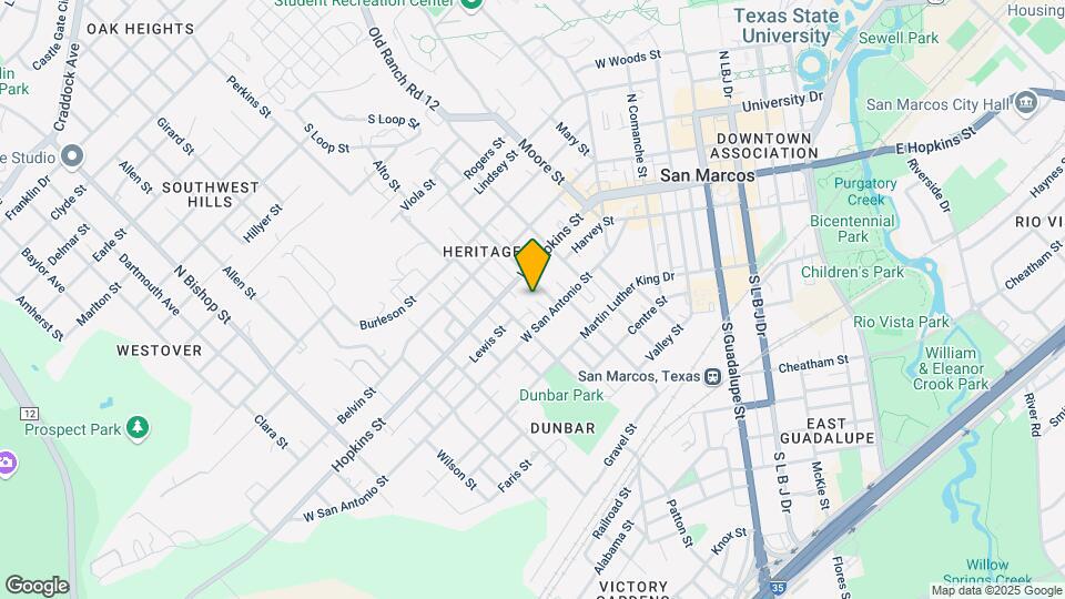 724 W San Antonio St Map and Location Details