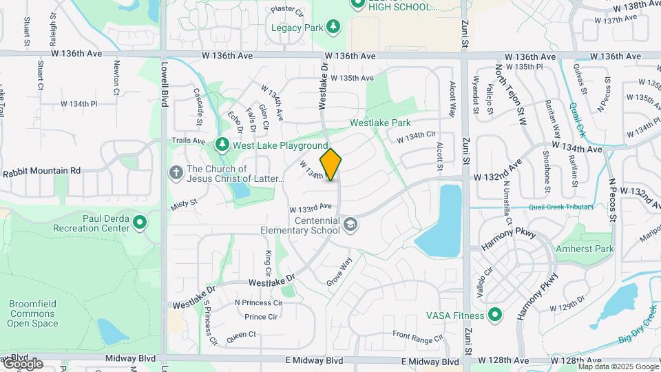 3121 W 133rd Cir Map and Location Details