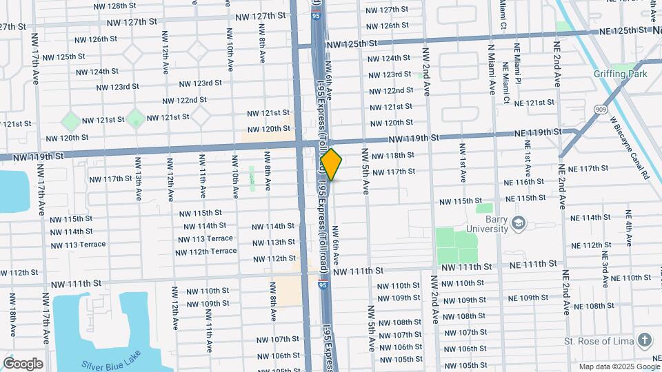 600 NW 116th Terrace Map and Location Details