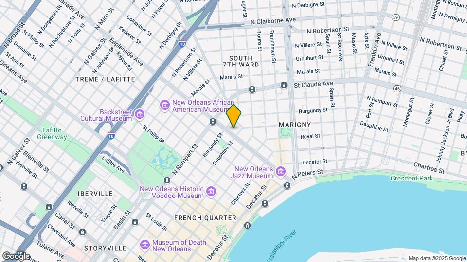 917 Esplanade Ave Mapa y Detalles de la Ubicación