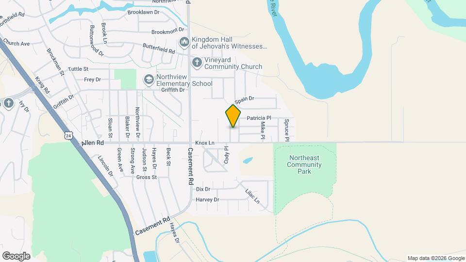 2114 Spain Dr Map and Location Details