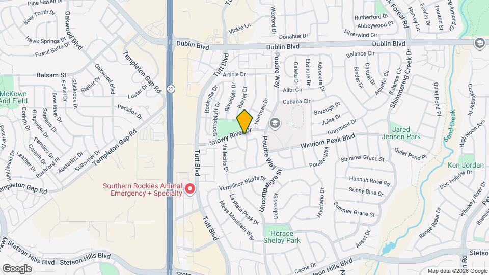6192 Grand Mesa Dr Mapa y Detalles de la Ubicación