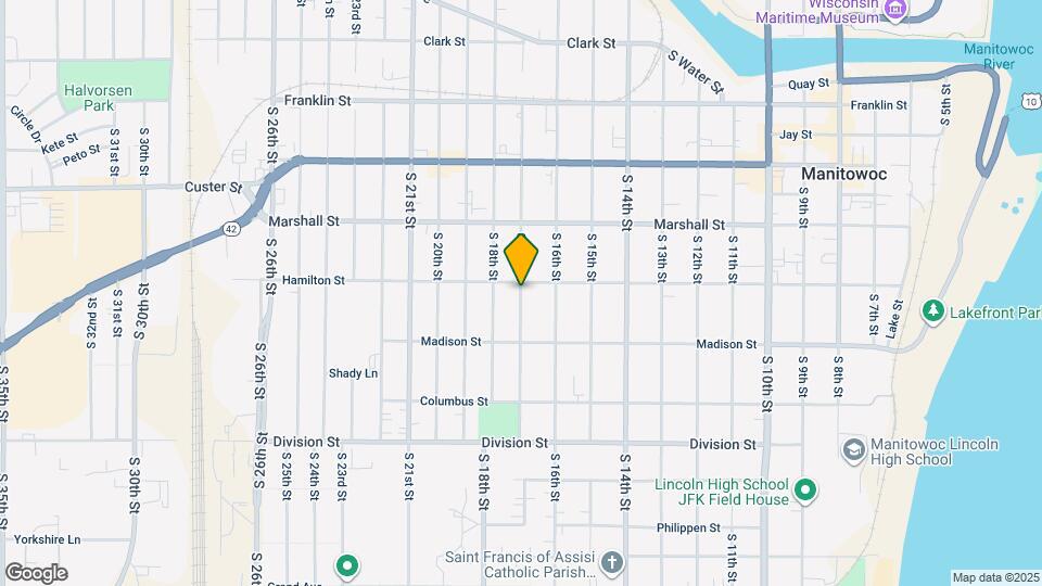 1210 S 17th St, Unit 1210 Map and Location Details