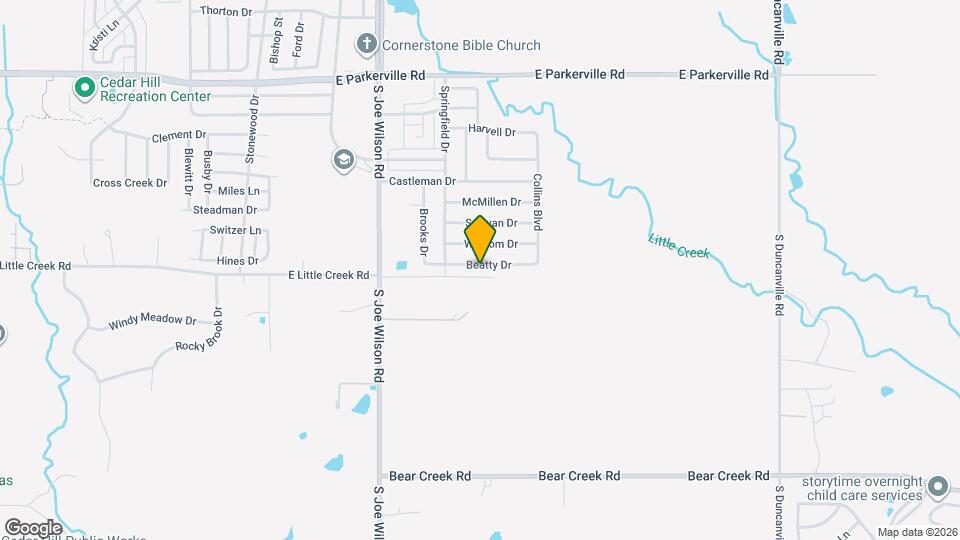 1213 Beatty Dr Map and Location Details