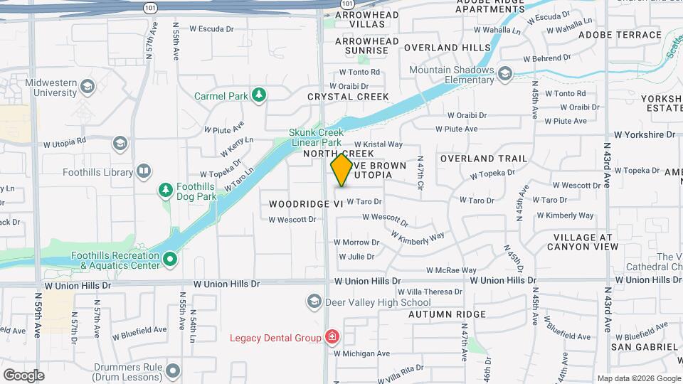 5035 W Ponderosa Ln Map and Location Details