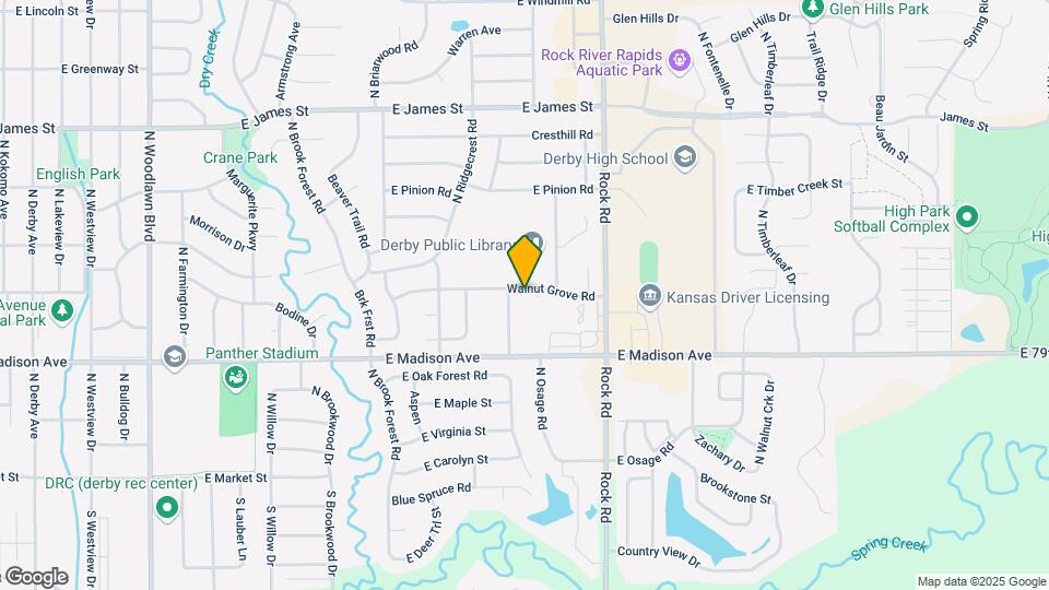 1609 E Walnut Grove Rd Map and Location Details