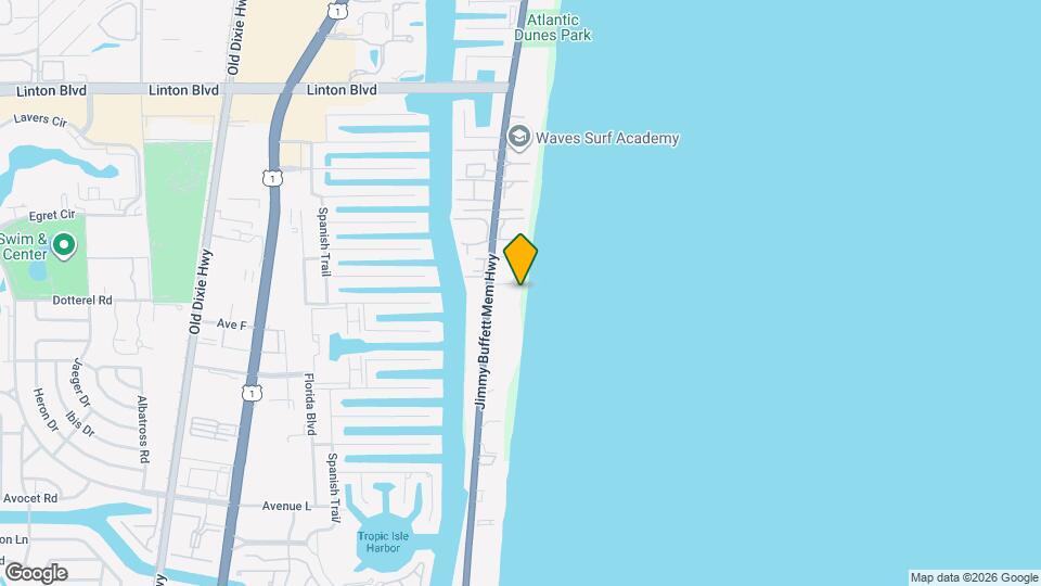 2225 S Ocean Blvd-Unit -4 Map and Location Details