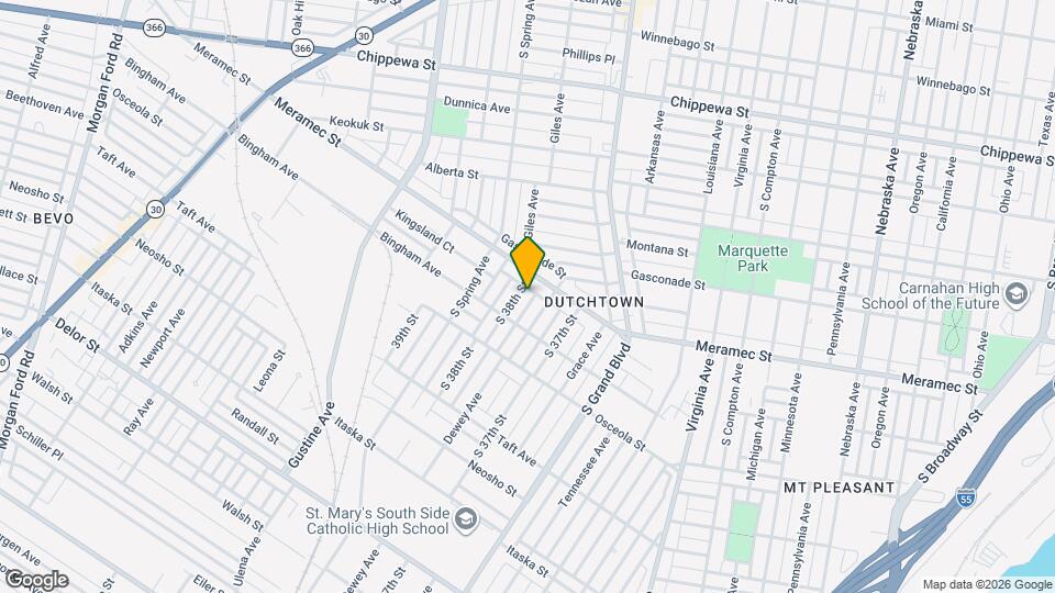 4222 S 38th St Map and Location Details