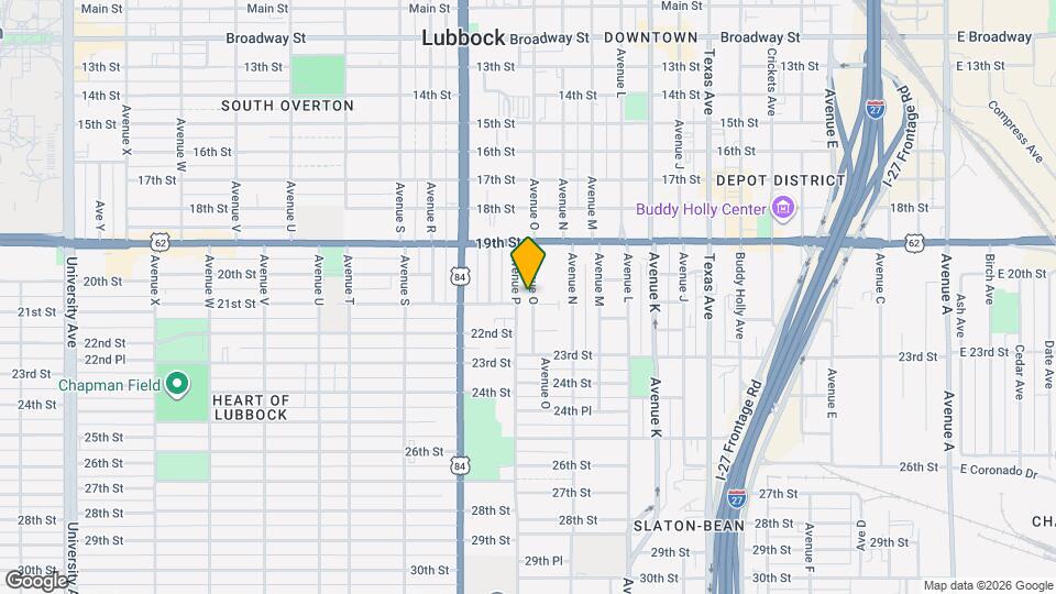 1926 Avenue O Mapa y Detalles de la Ubicación