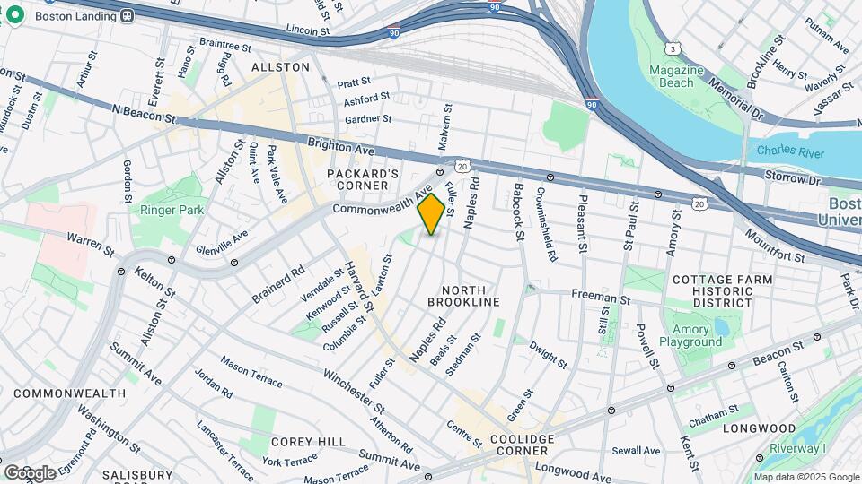 162 Coolidge St, Unit 3 Map and Location Details