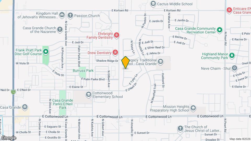 1122 E Viola Ct Map and Location Details