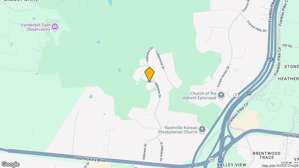 5527 Hillview Dr Map and Location Details