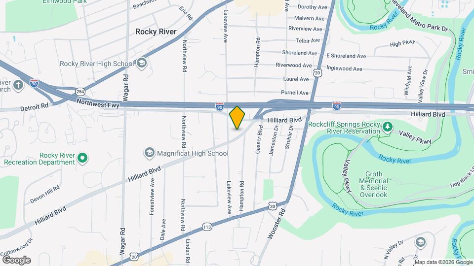 19910 Hilliard Blvd Map and Location Details