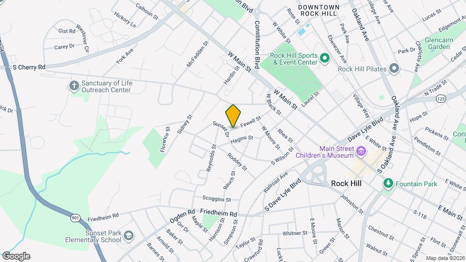 457 Fewell St Map and Location Details