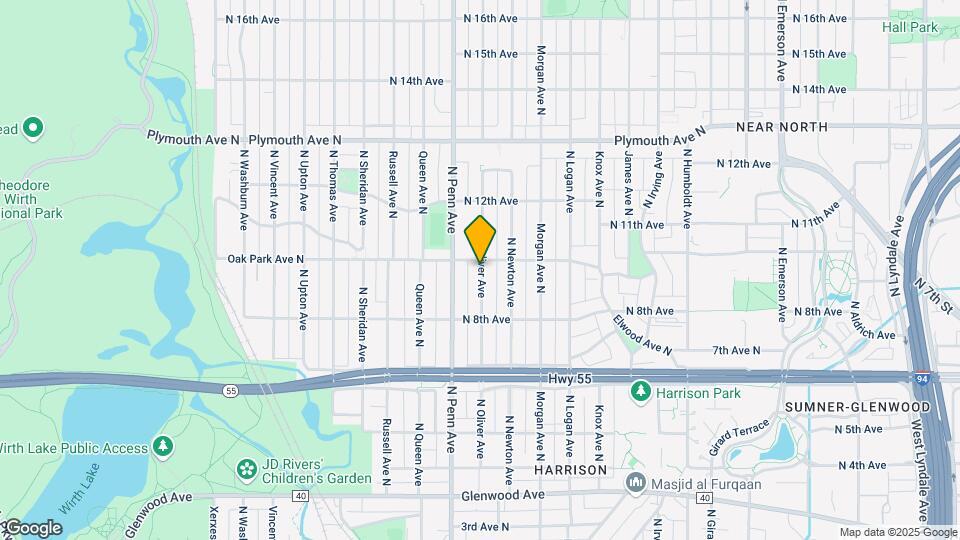 907 N Oliver Ave Mapa y Detalles de la Ubicación