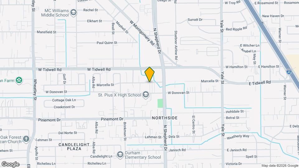 720 W Donovan St Map and Location Details