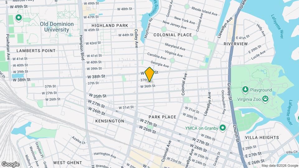 708 W 36th St, Unit 1 Map and Location Details