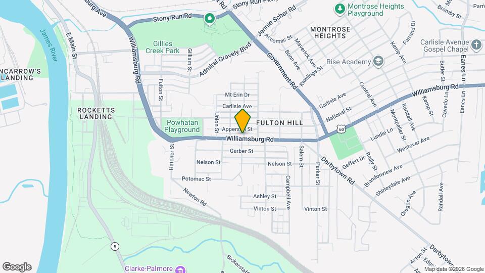 1216 Williamsburg Rd Mapa y Detalles de la Ubicación