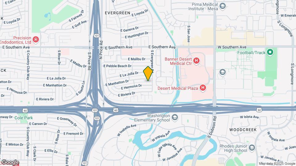 2528 E Hermosa Dr Map and Location Details