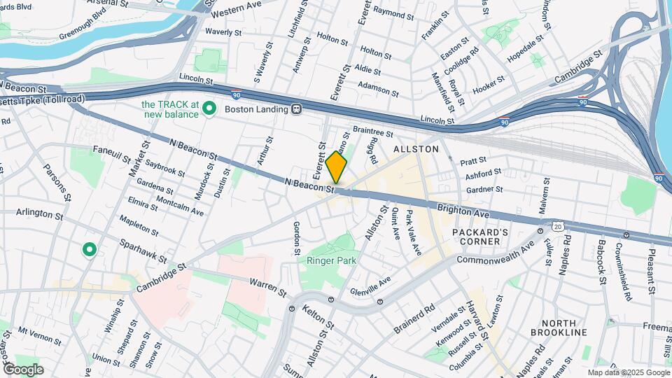 15 N Beacon St Map and Location Details
