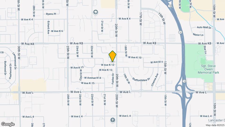 2057 W Avenue K12 Map and Location Details