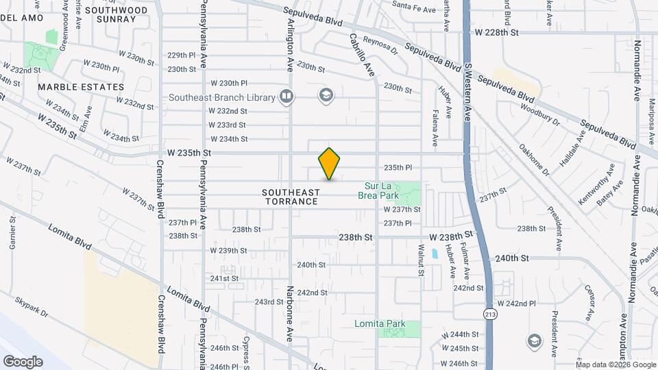 2108 W 236th St Map and Location Details