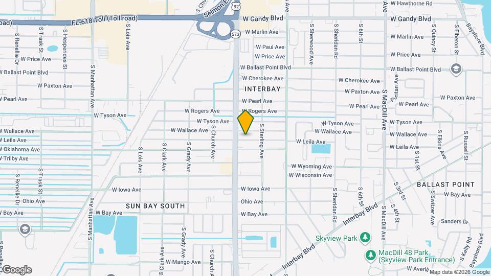 3711 W Leila Ave Map and Location Details