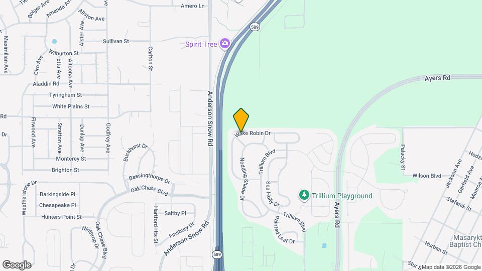 14392 Wake Robin Dr Map and Location Details