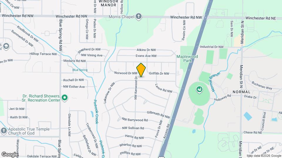 4503 Lakeview Dr NW Map and Location Details
