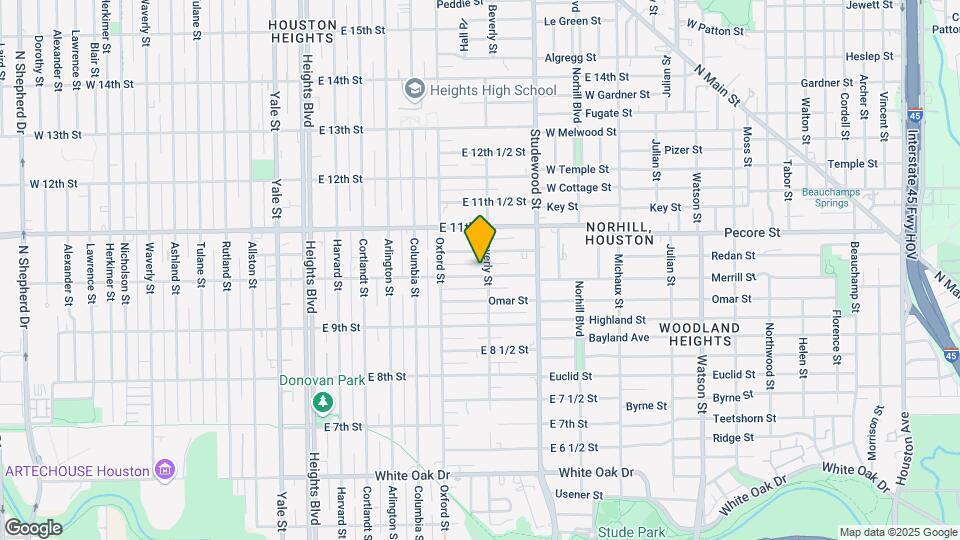 639 E 10th St Map and Location Details