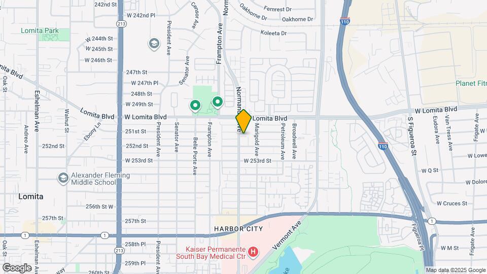 25108 Normandie Ave Mapa y Detalles de la Ubicación