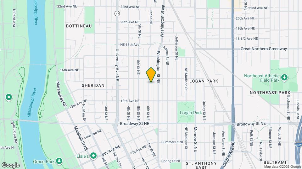 1417 6th St NE Map and Location Details