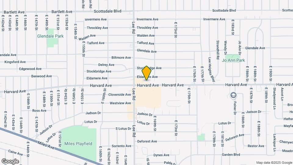 16703 Harvard Rd Map and Location Details