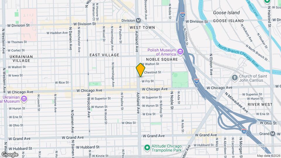 839 N Ashland Ave Map and Location Details