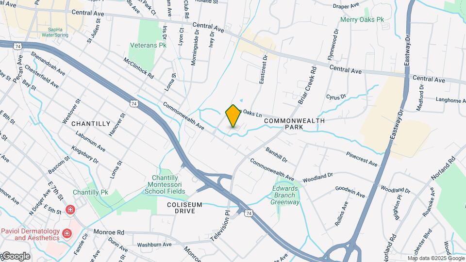 2925 Commonwealth Ave Map and Location Details