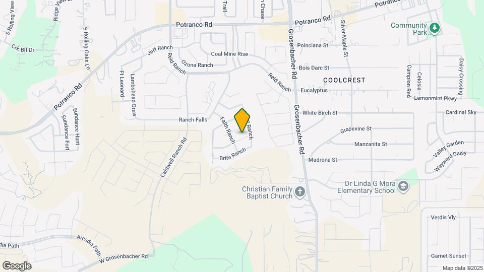 12515 Ponder Ranch Map and Location Details