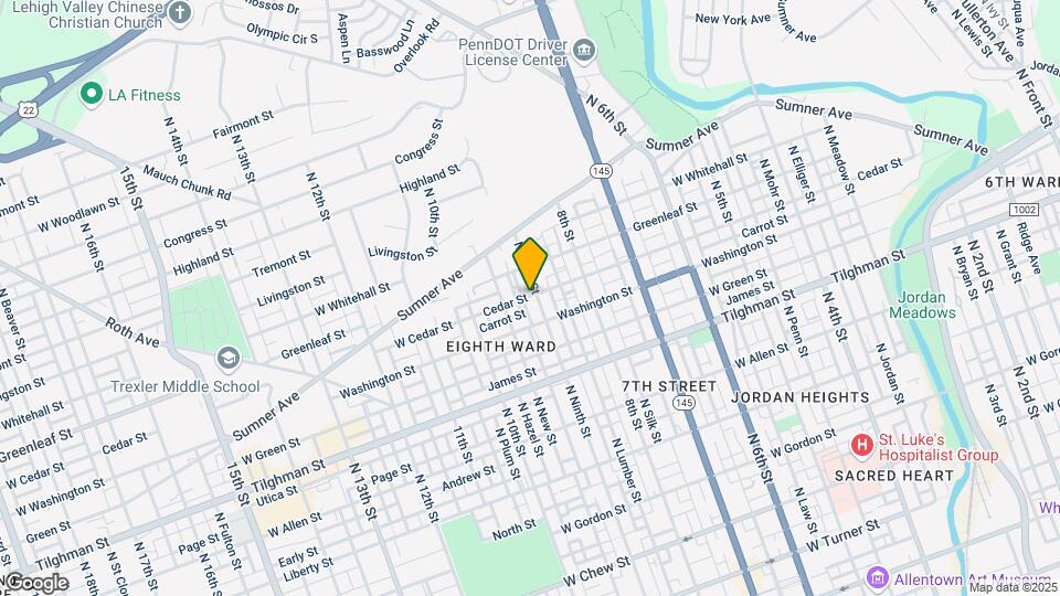 910 Cedar St Mapa y Detalles de la Ubicación