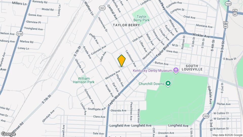 1401 Thornberry Ave Map and Location Details