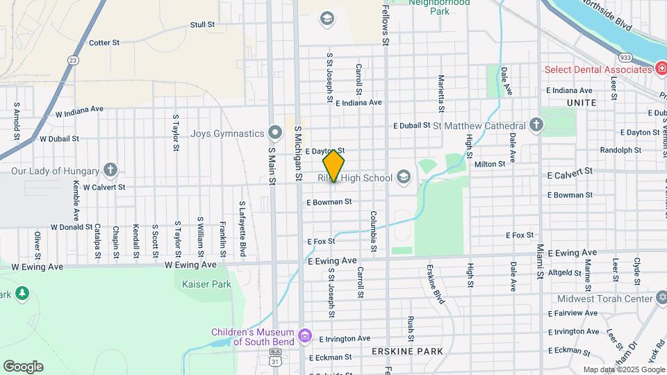 202 E Calvert St Map and Location Details
