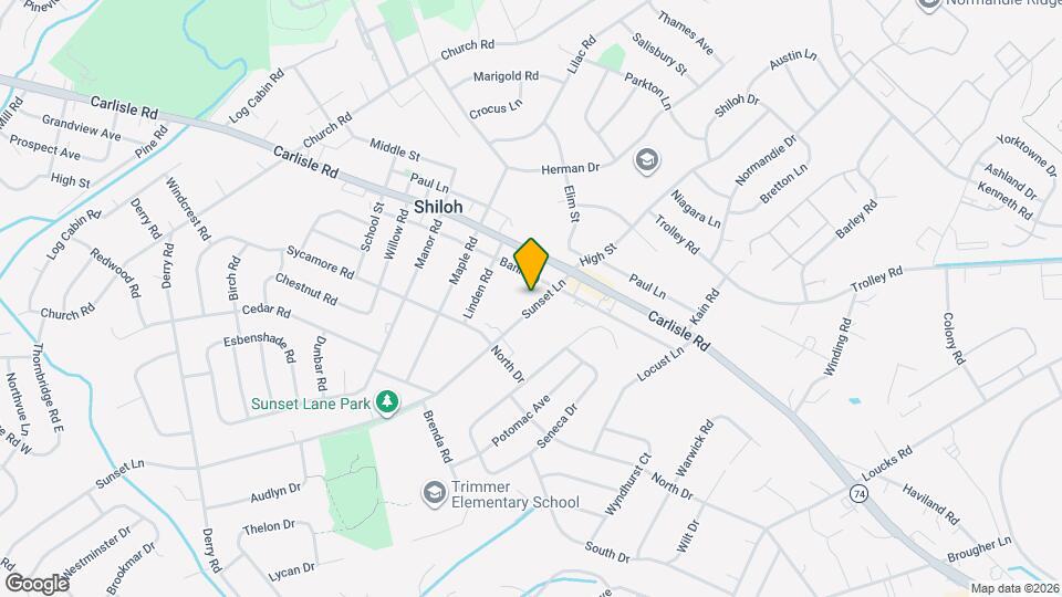 2243 Sunset Ln Map and Location Details