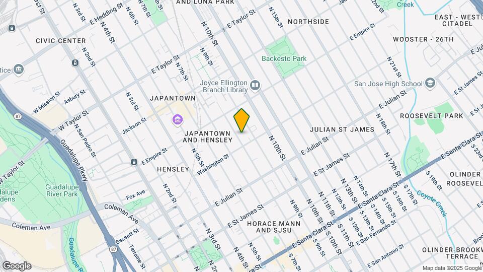 424 N 8th St Map and Location Details