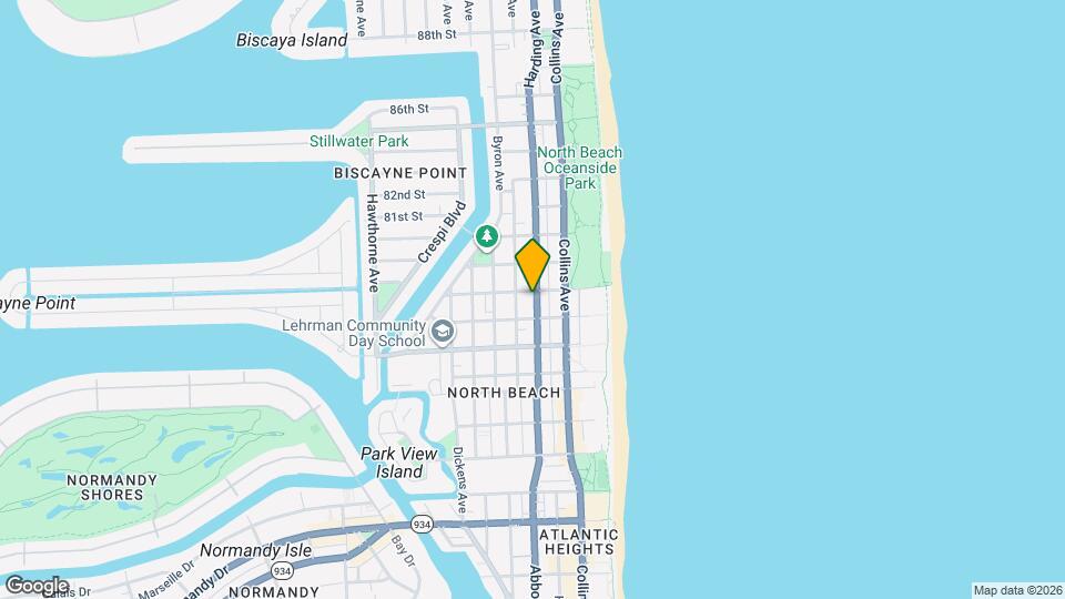 7860 Harding Ave Map and Location Details