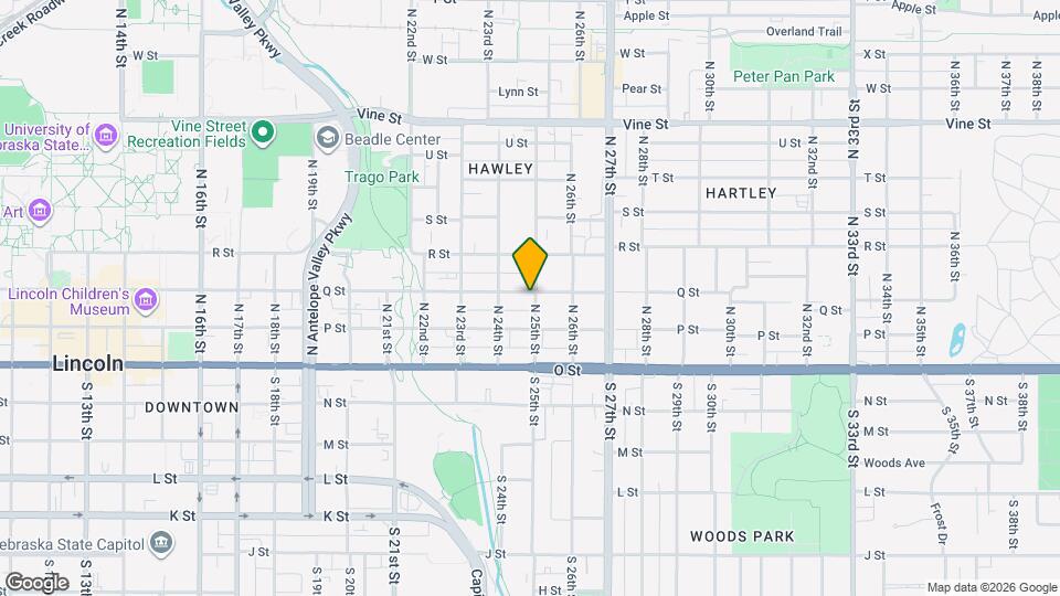 255 N 25th St Map and Location Details