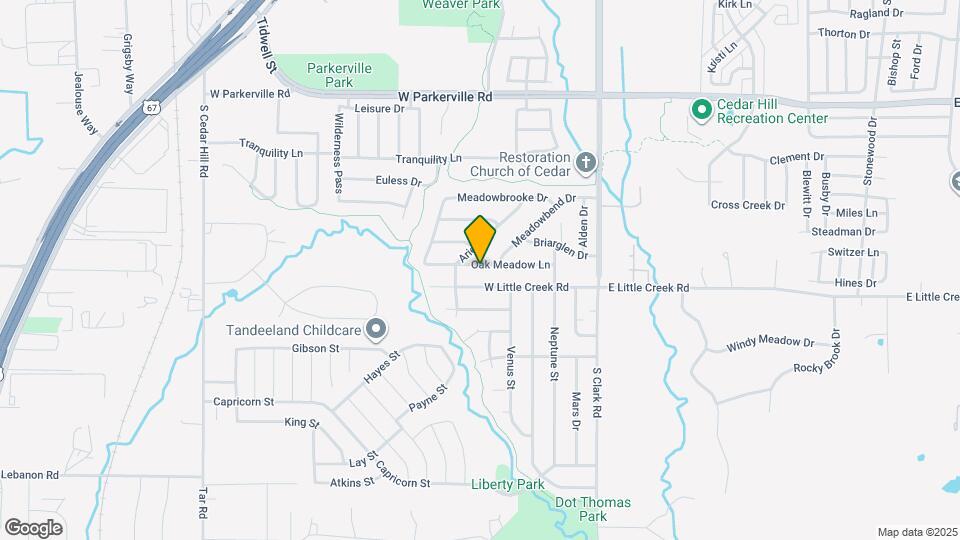 308 Oak Meadow Ln Map and Location Details