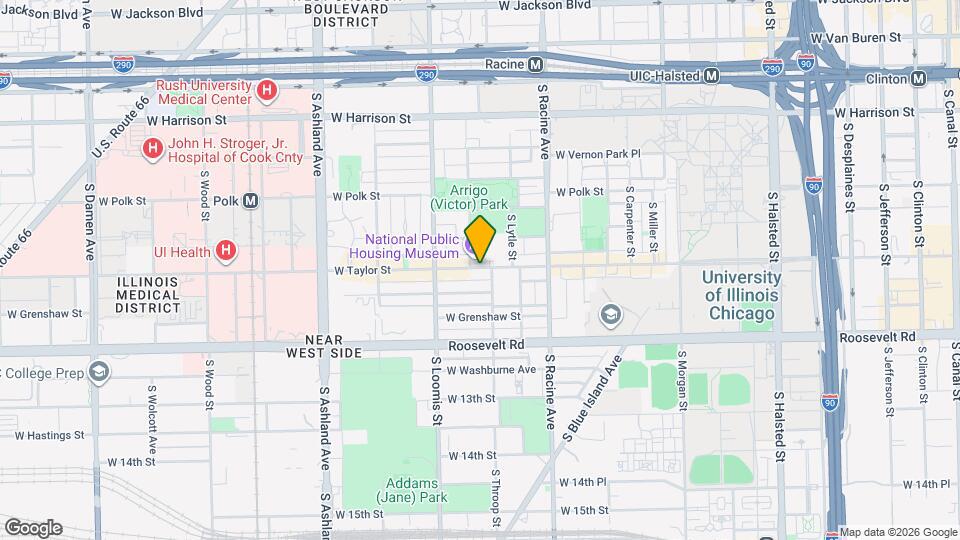 1313 W Taylor St Map and Location Details
