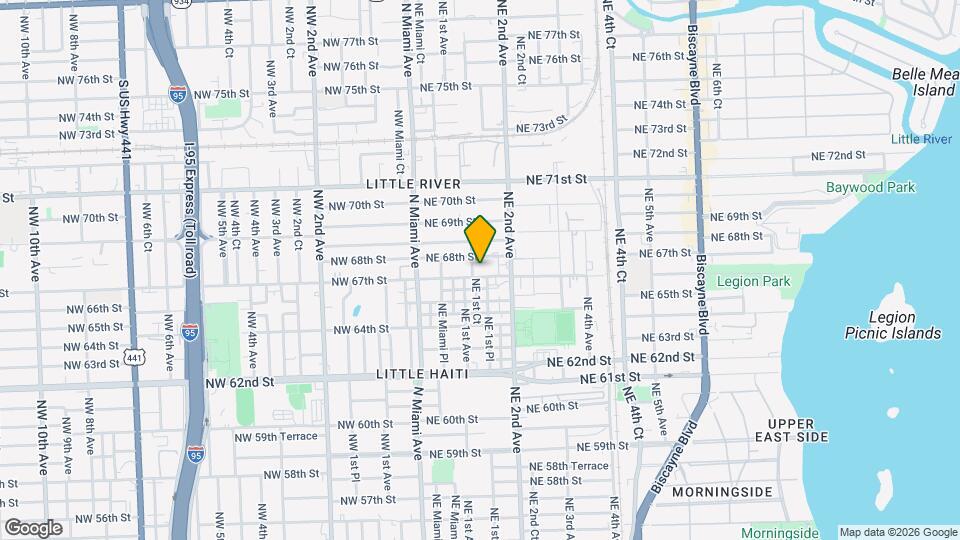 145 NE 67th St, Unit 1 Mapa y Detalles de la Ubicación