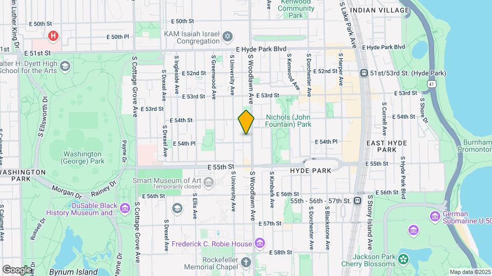 5436-5444 S Woodlawn Ave Map and Location Details