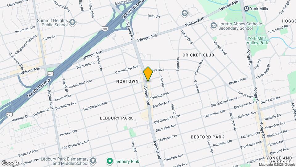 2021 Avenue Rd Map and Location Details