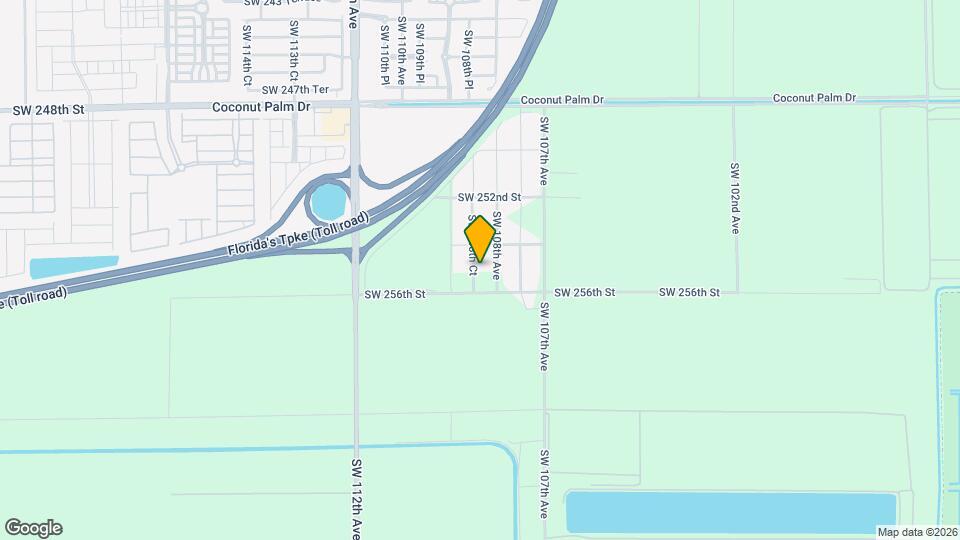 25511 SW 108th Ct Mapa y Detalles de la Ubicación